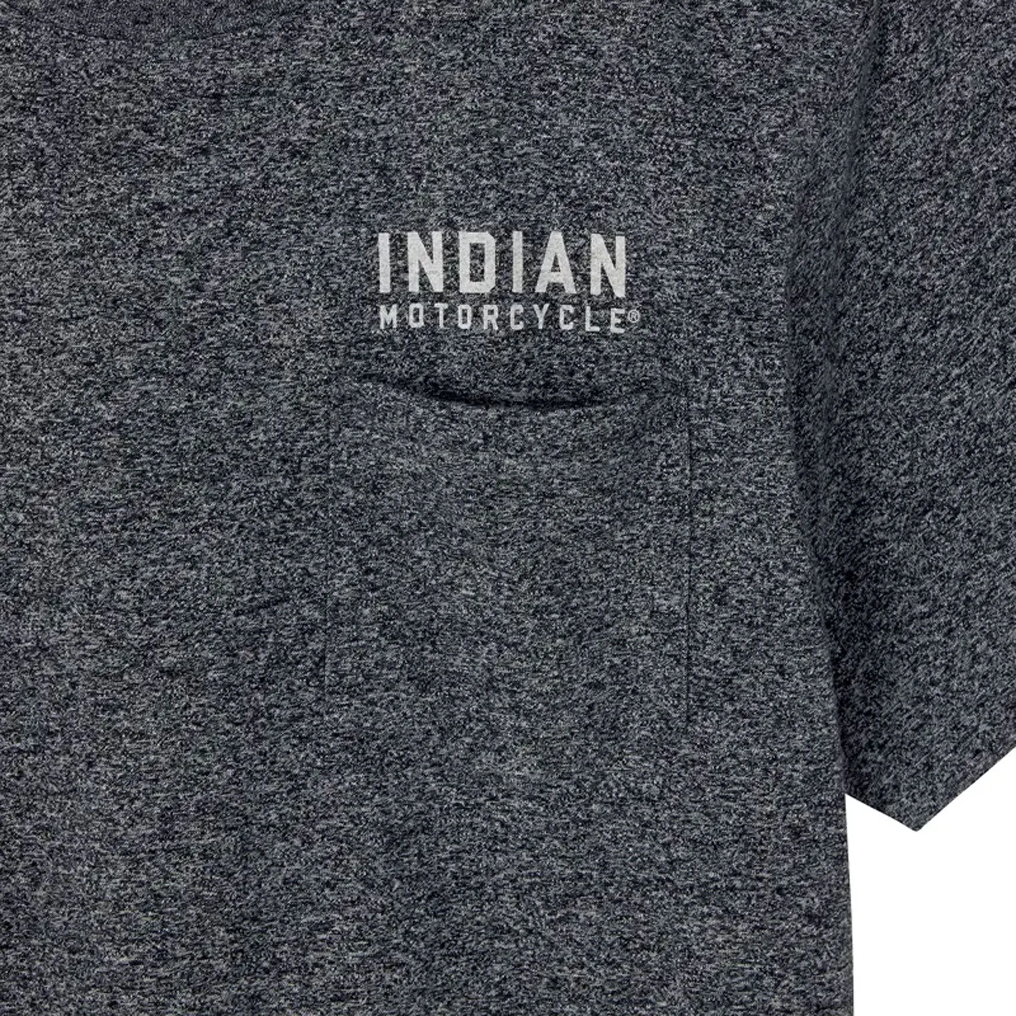 Indian Motorcycle Mens IMC Icon Pocket T-Shirt Gray