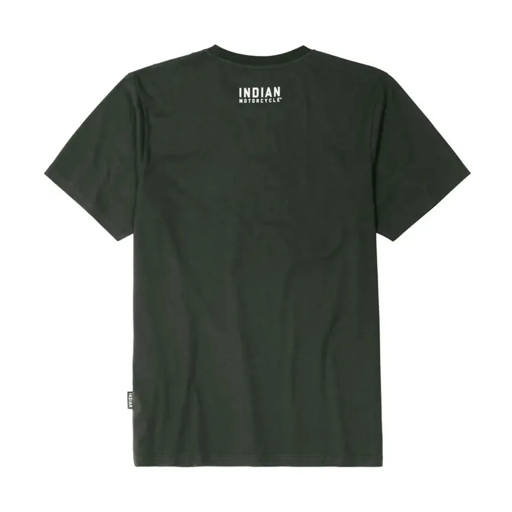Indian Motorcycle  Polaris Mens Rhombus T-Shirt Tee Soft Lightweight Comfortable Green