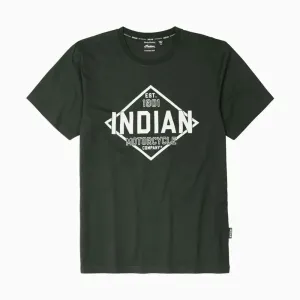 Indian Motorcycle  Polaris Mens Rhombus T-Shirt Tee Soft Lightweight Comfortable Green