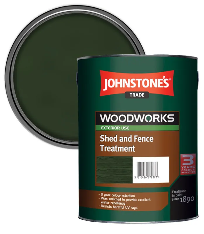 Johnstone's Trade Woodworks Shed and Fence Treatment - 5 Litre