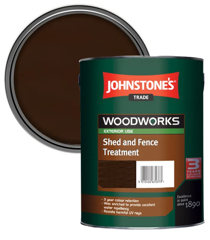 Johnstone's Trade Woodworks Shed and Fence Treatment - 5 Litre