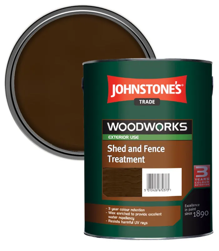 Johnstone's Trade Woodworks Shed and Fence Treatment - 5 Litre