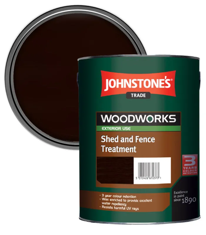 Johnstone's Trade Woodworks Shed and Fence Treatment - 5 Litre