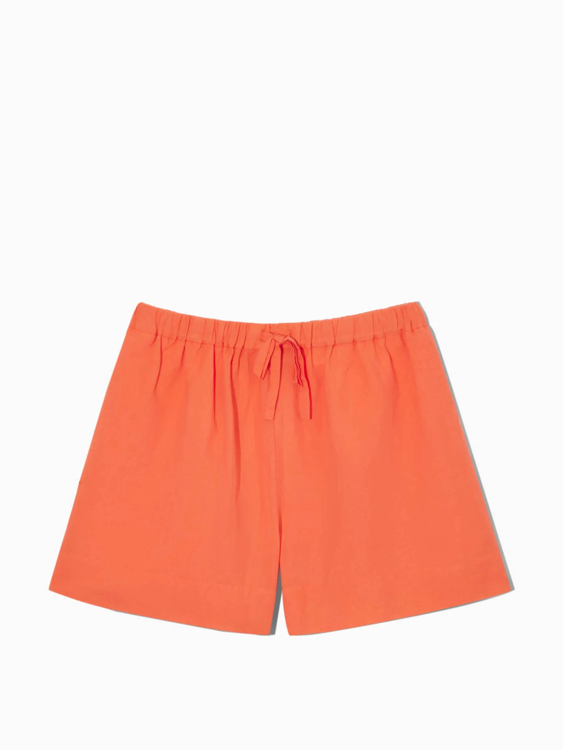 Linen drawstring shorts