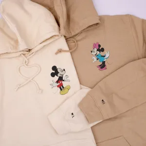 Matching Couple Hoodies - Cartoon Mouse Couple Custom Embroidered Sweatshirts For Couples