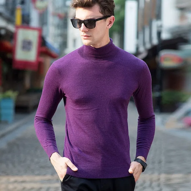 Men's Sweaters / Winter Turtleneck Cashmere Sweaters