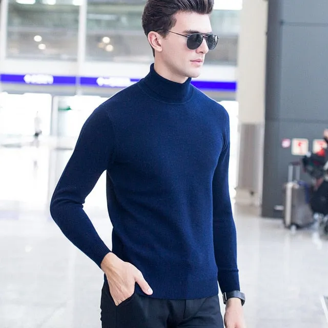 Men's Sweaters / Winter Turtleneck Cashmere Sweaters
