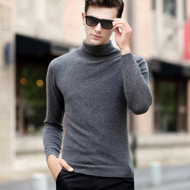 Men's Sweaters / Winter Turtleneck Cashmere Sweaters
