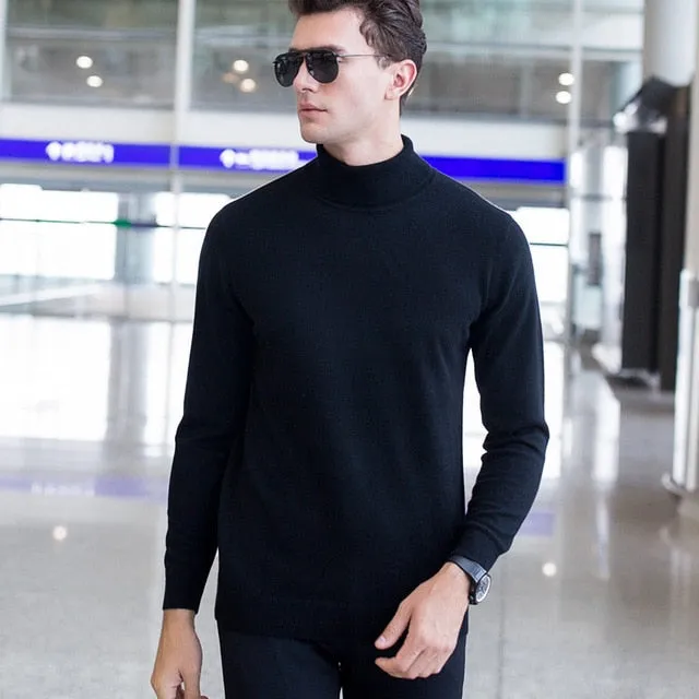 Men's Sweaters / Winter Turtleneck Cashmere Sweaters