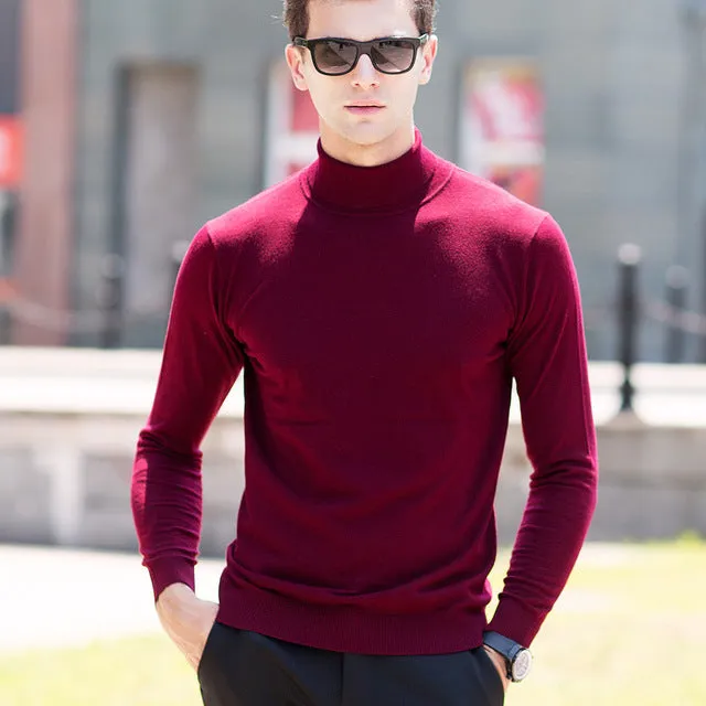 Men's Sweaters / Winter Turtleneck Cashmere Sweaters