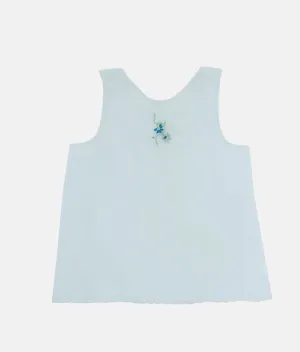 Mia Baby Shirt - Blue Flowers