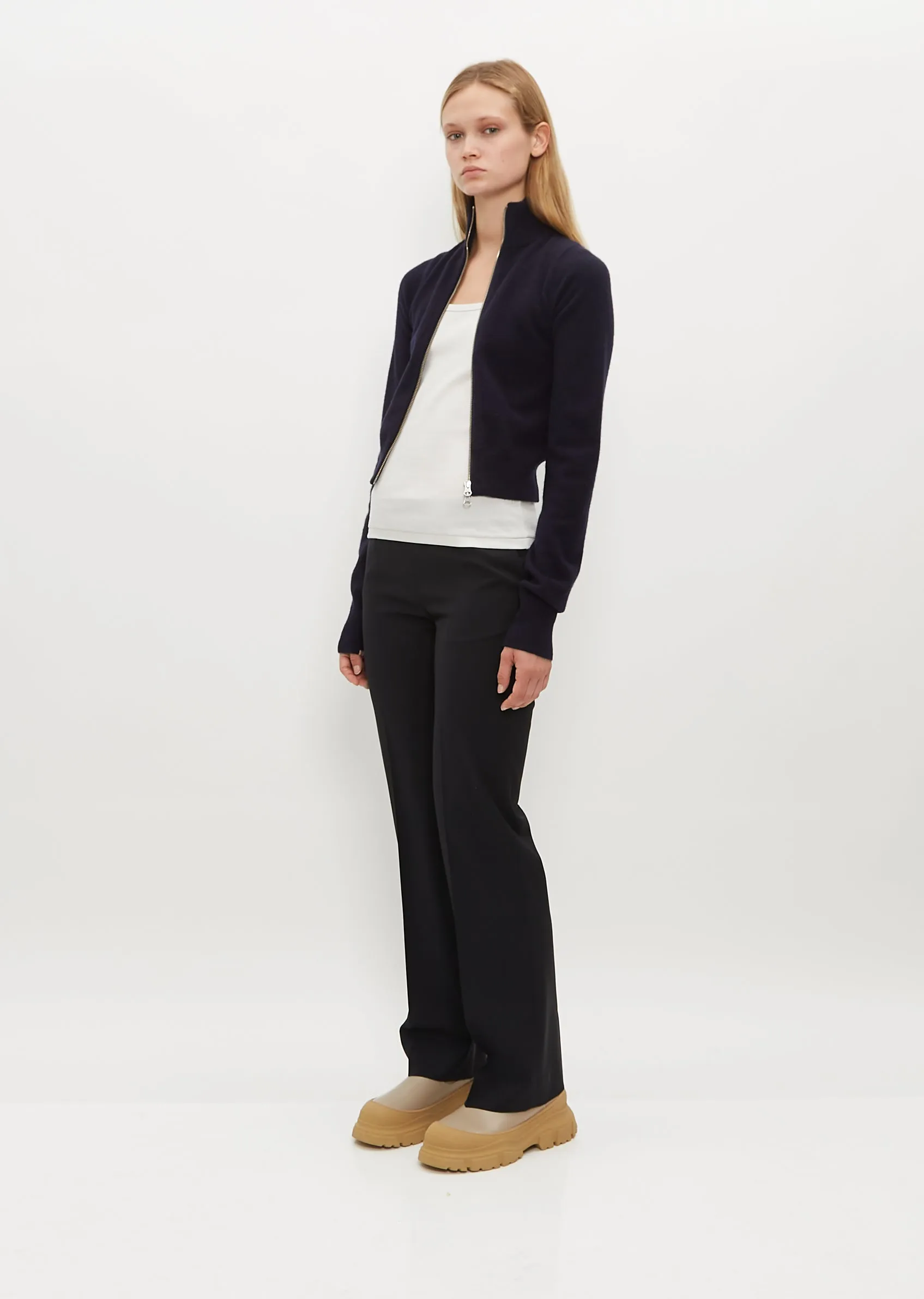 n°302 Lemon Cardigan — Navy