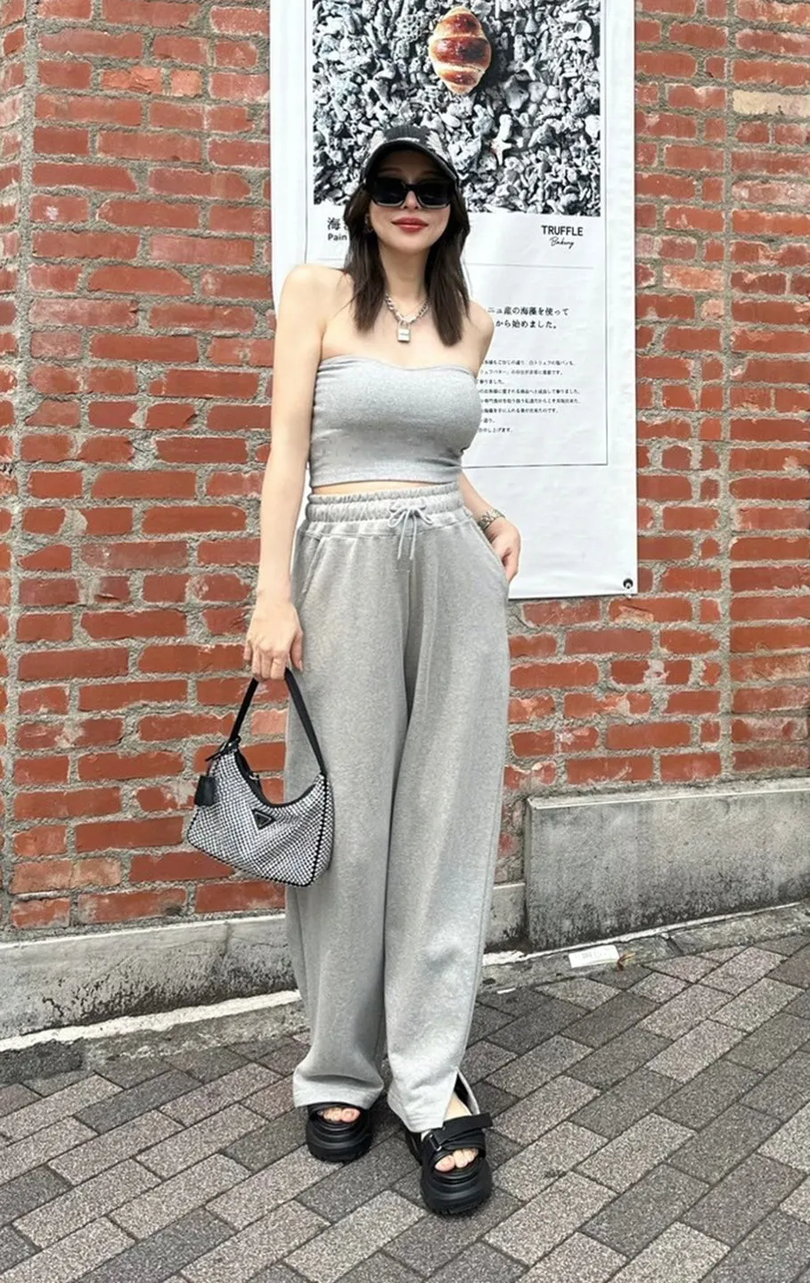 Padded rib bare tops/4color