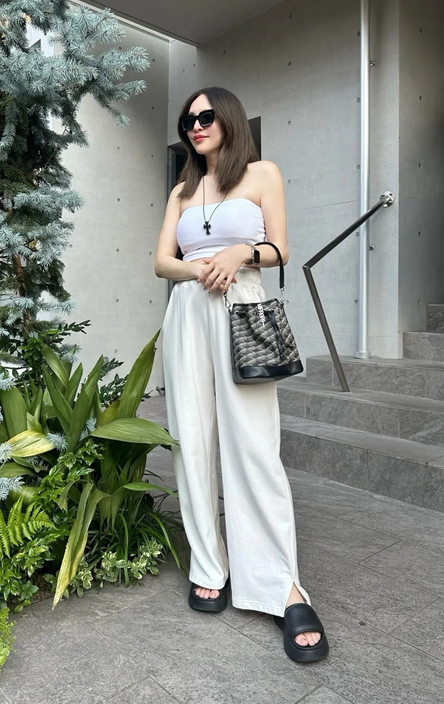 Padded rib bare tops/4color
