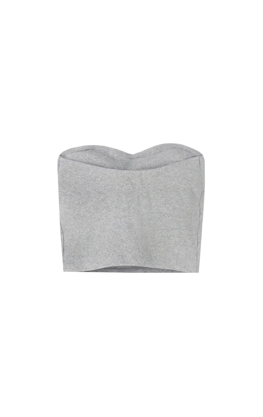 Padded rib bare tops/4color