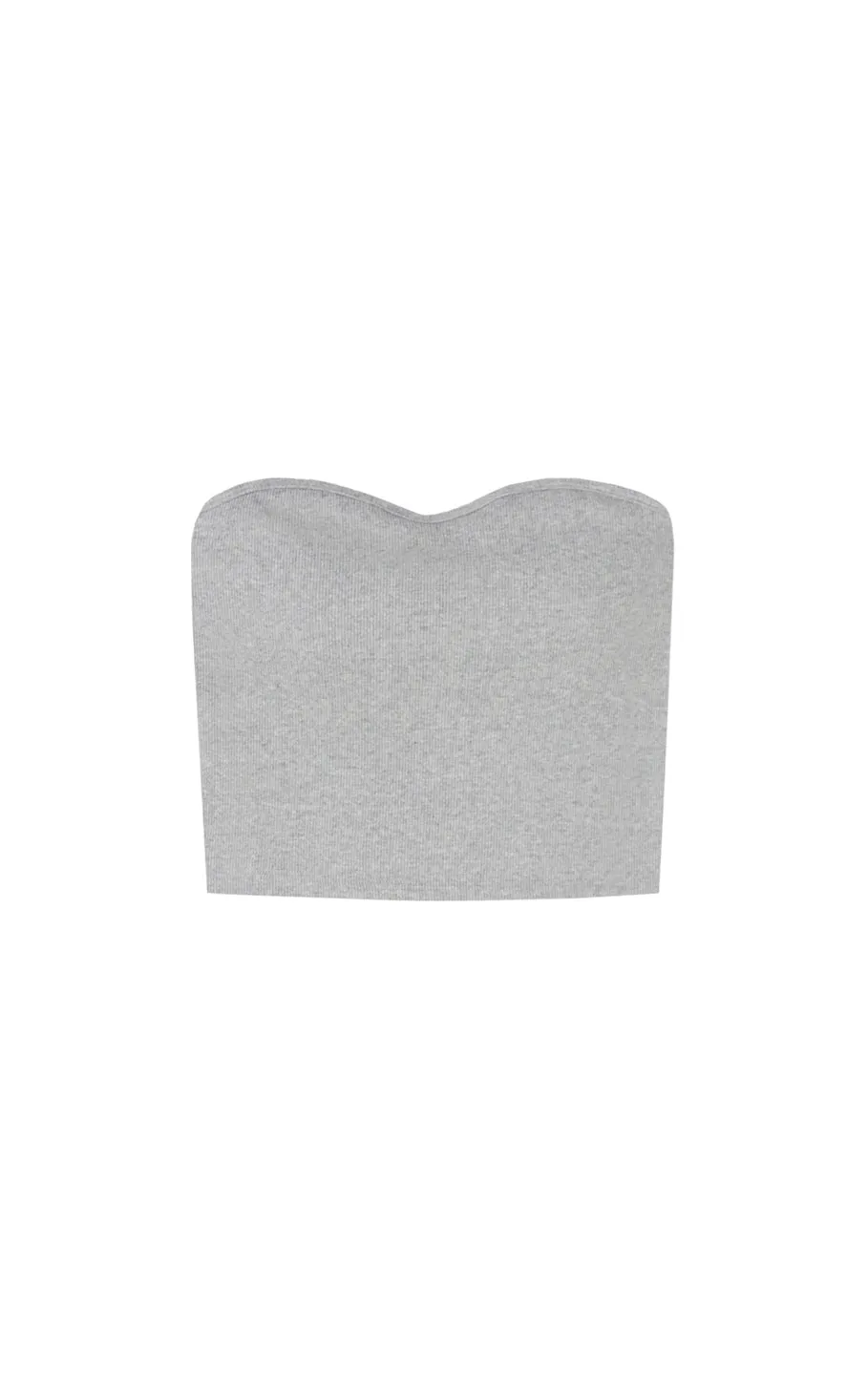 Padded rib bare tops/4color