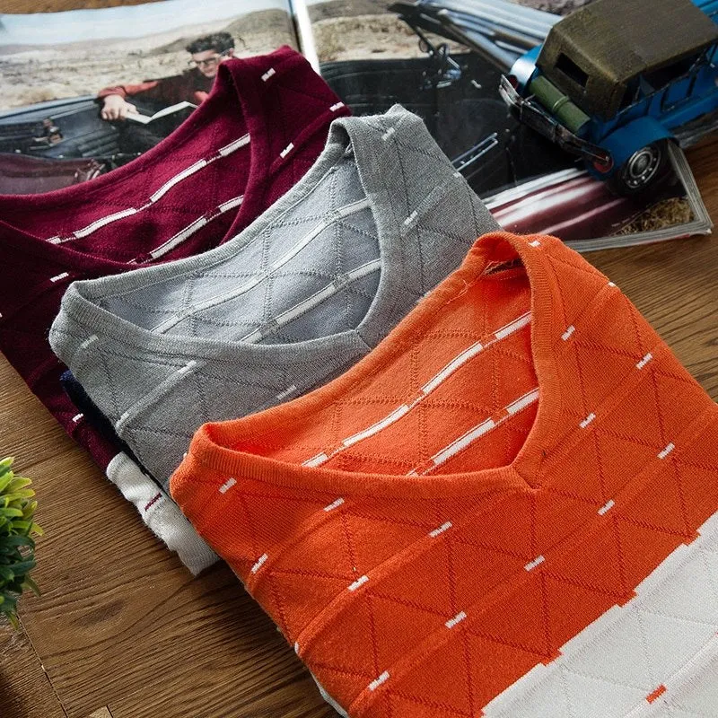 Premium V-Neck Ribbed Sweater