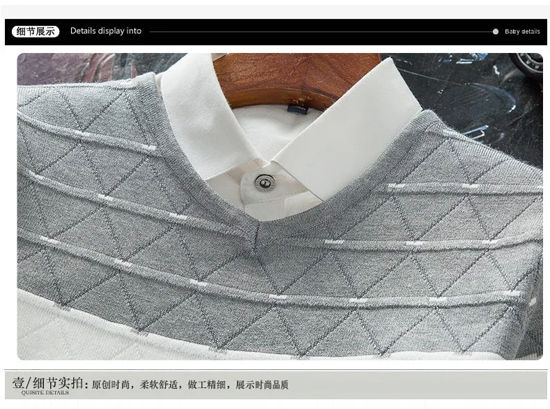 Premium V-Neck Ribbed Sweater