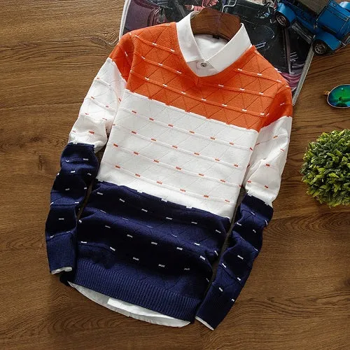 Premium V-Neck Ribbed Sweater