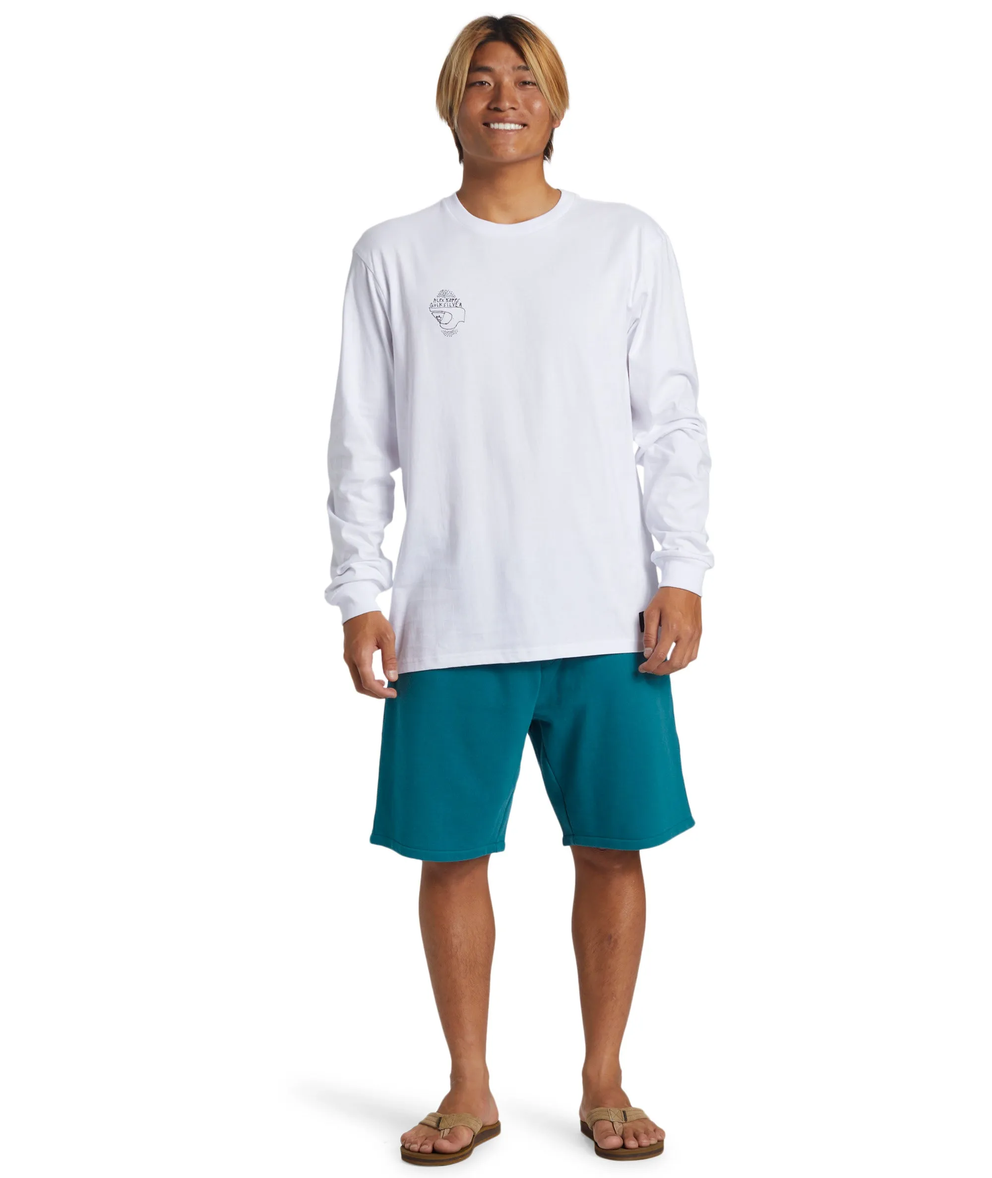 Quiksilver Mens Alex Kopps Can Graphic Print Long Sleeve T-Shirt