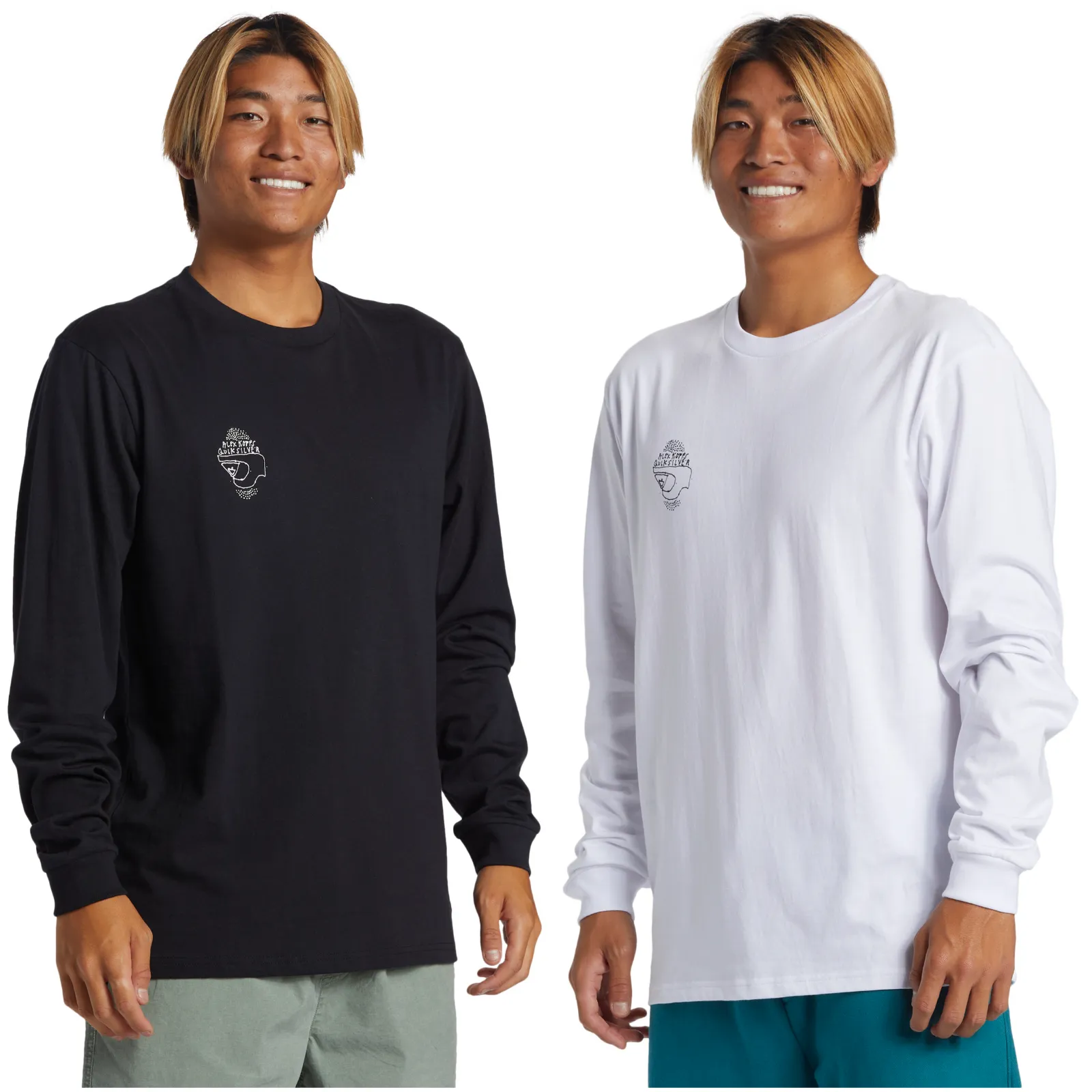 Quiksilver Mens Alex Kopps Can Graphic Print Long Sleeve T-Shirt