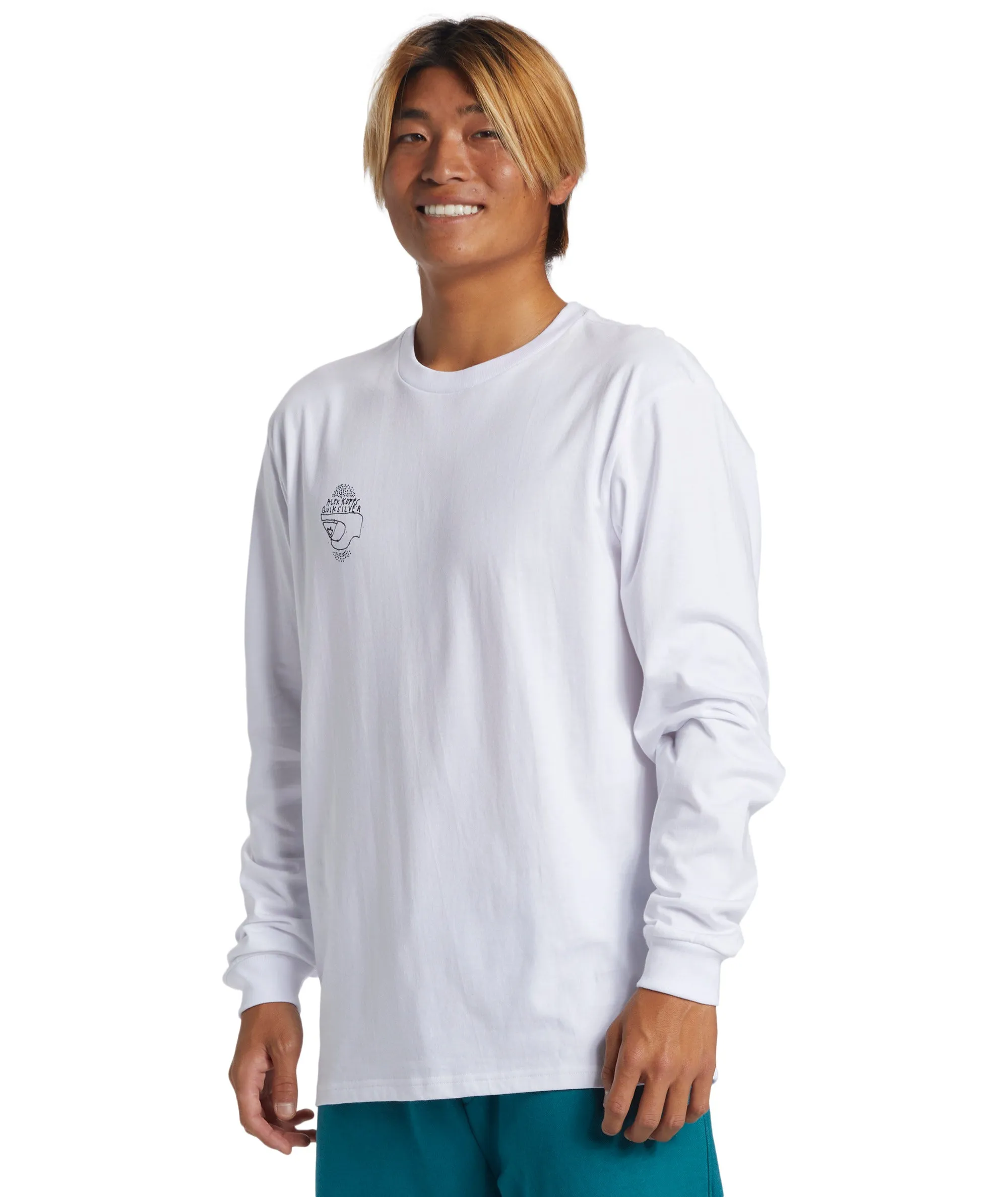 Quiksilver Mens Alex Kopps Can Graphic Print Long Sleeve T-Shirt