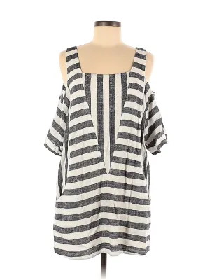 Soft Surroundings Stripe Cold Shoulder Dress