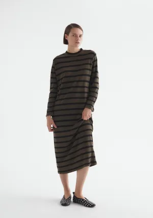 Soft-touch dress - Khaki