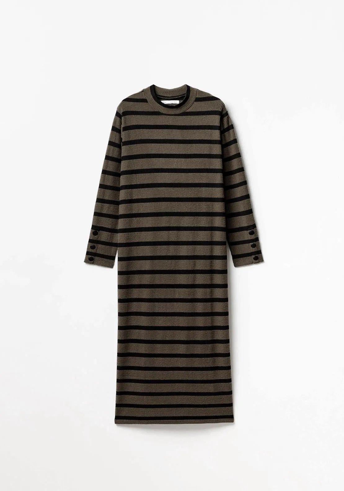 Soft-touch dress - Khaki