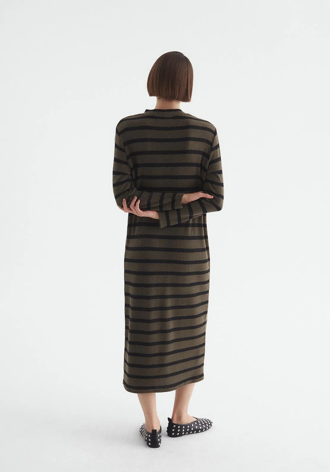 Soft-touch dress - Khaki