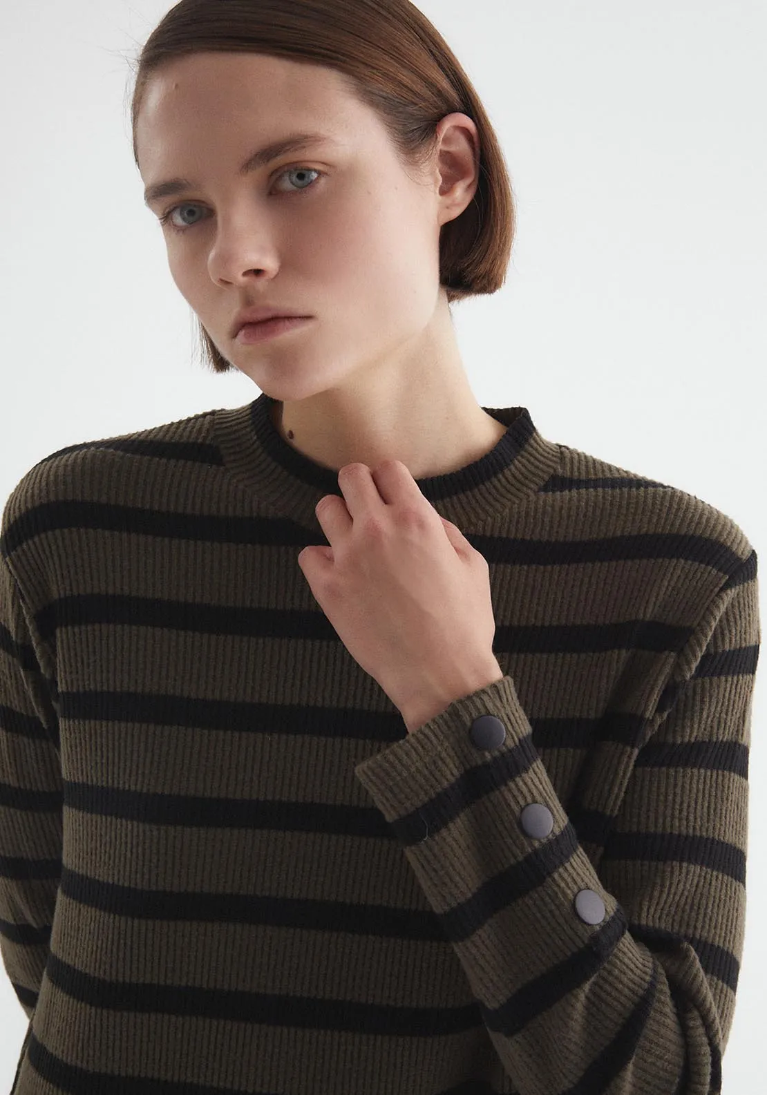 Soft-touch dress - Khaki