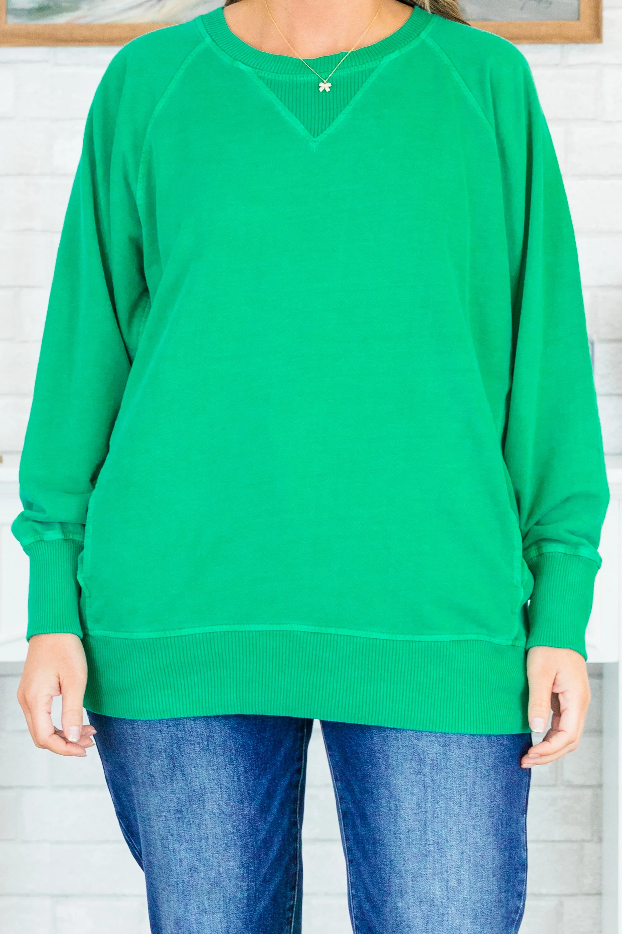 Soft Touch Pullover, Forest