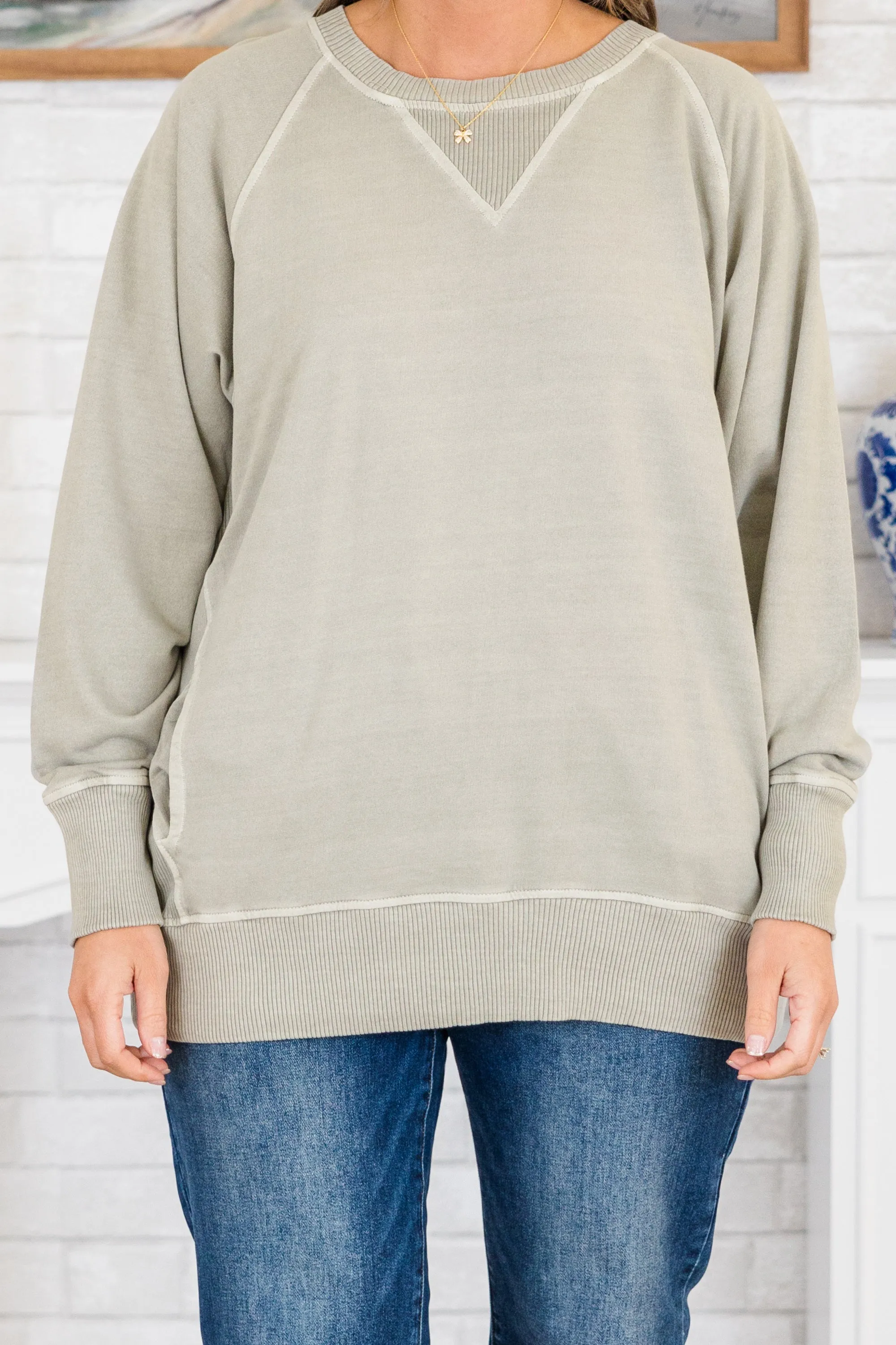 Soft Touch Pullover, Sleet
