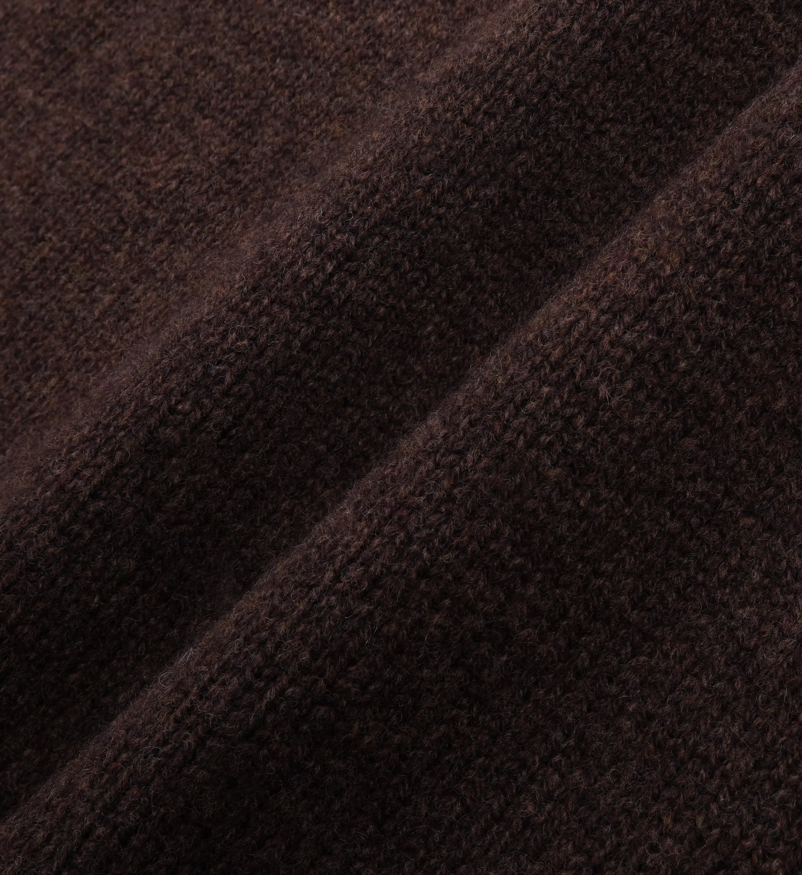 SRC Wool Turtleneck - Chocolate/White