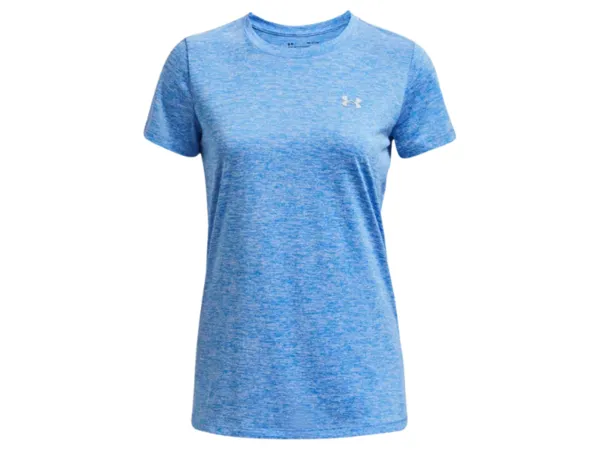Under Armour Ladies Tech Twist T Shirt (Blue 464)
