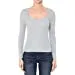 Women's Ribbed Square Neck Long Sleeve Top